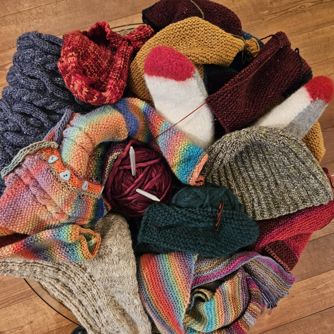 Handarbeiten in gemütlicher Runde